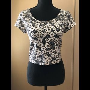 Flowered Crop Top